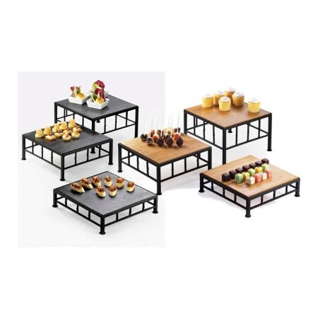 Cal-Mil Cal-Mil Iron Riser Slate 12"W x 12"D x 3"H 1711-3-65